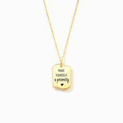 Irregular Dog Tag Necklace