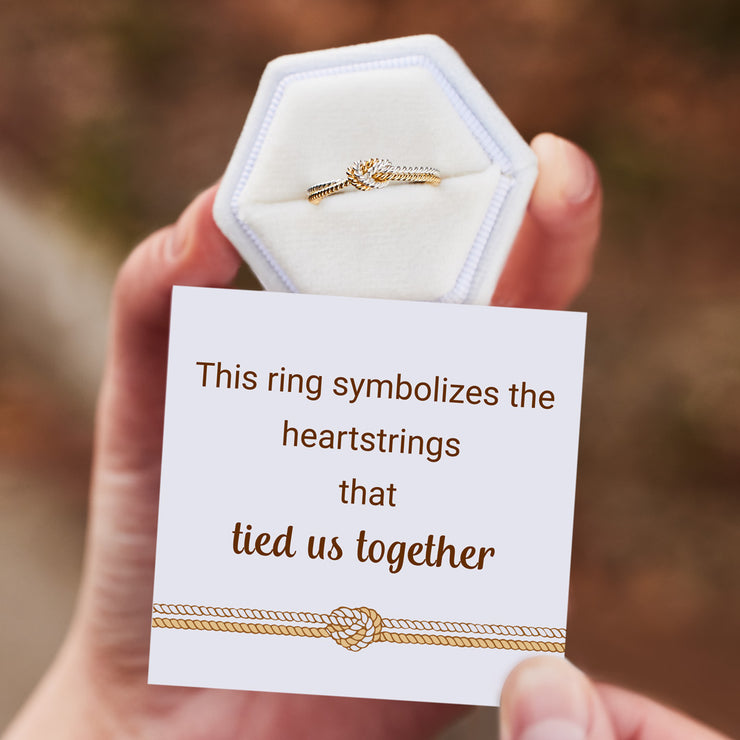 Two Strand Knot Ring