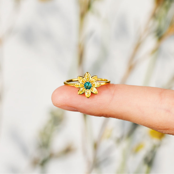 Golden Flower Ring