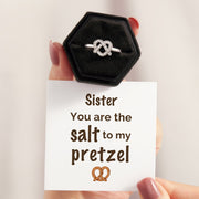 Pretzel Heart Ring - Sister 