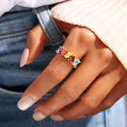 Pride Rainbow Promise Ring