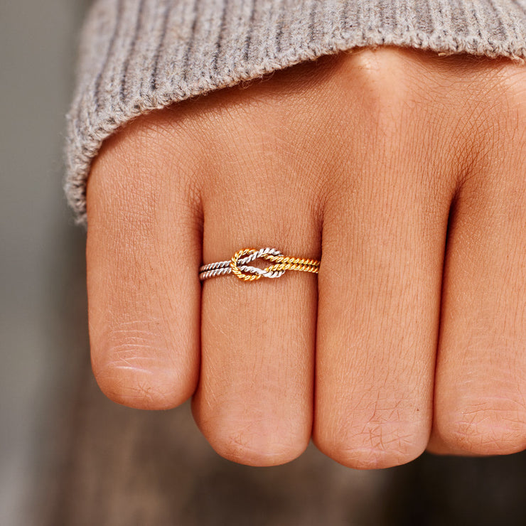 Handwoven Square Knot Ring