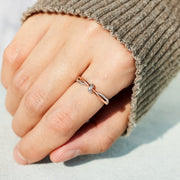 Two-Tone Knot Ring