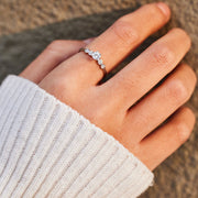 I Love You Round-Cut Heart Band Ring