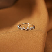 The Roads Of Life Zigzag Ring