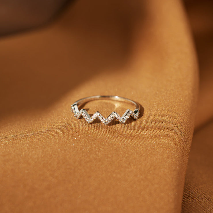 The Roads Of Life Zigzag Ring