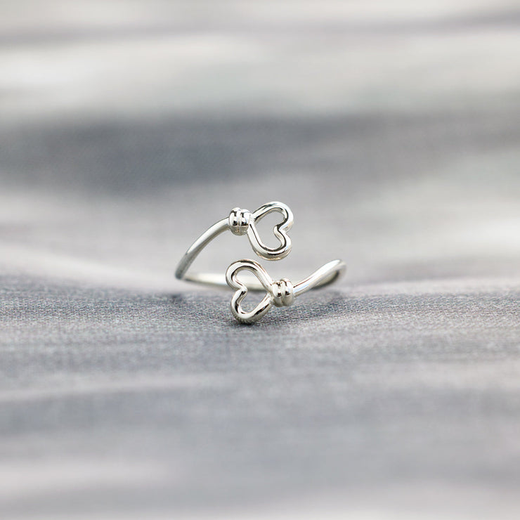 Double Heart Ring