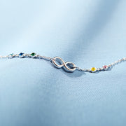 1-6 Birthstones Infinity Necklace