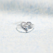 1-7 Names&Birthstones Heart Ring