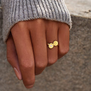 2-6 Birthstones Sunflower Ring