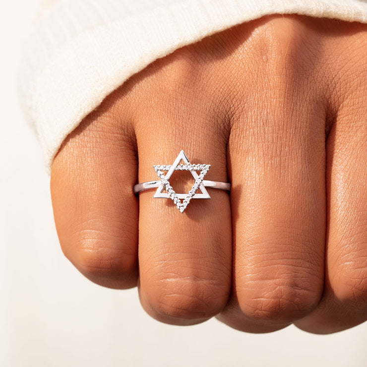 Hexagram Star Ring - Faith Will See You Through