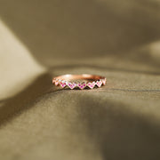 heart eternity ring band