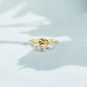 Two-Tone Double Knot Ring