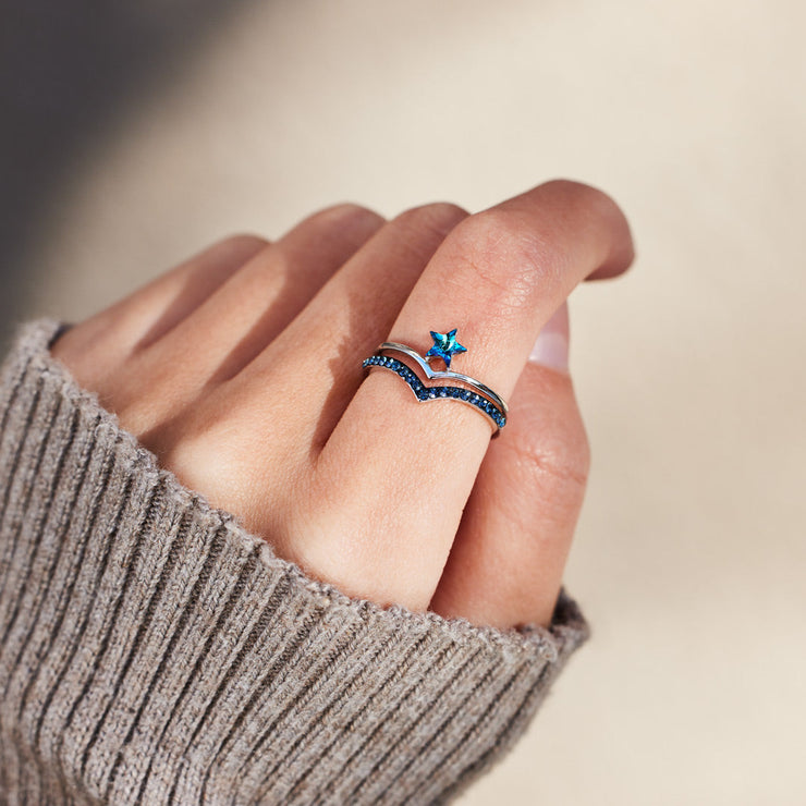 Catch Your Stars Double Chevron Ring