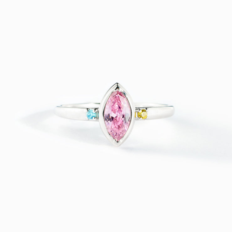1-8 Birthstones Marquise Ring
