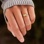 1-8 Birthstones Infinity Knot Ring