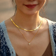 Opal Gemstone Layered Necklace Set