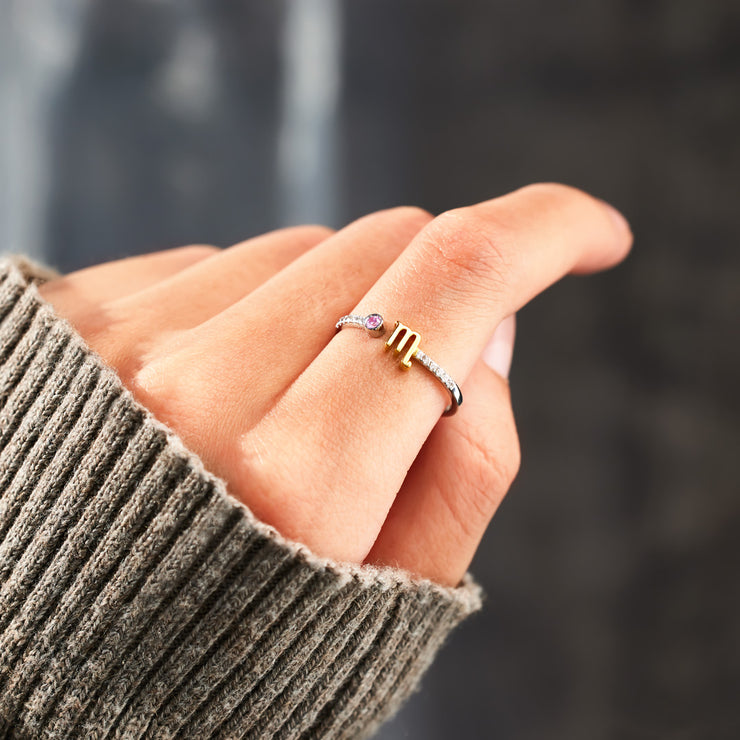 Birthstone Zodiac Sign Ring