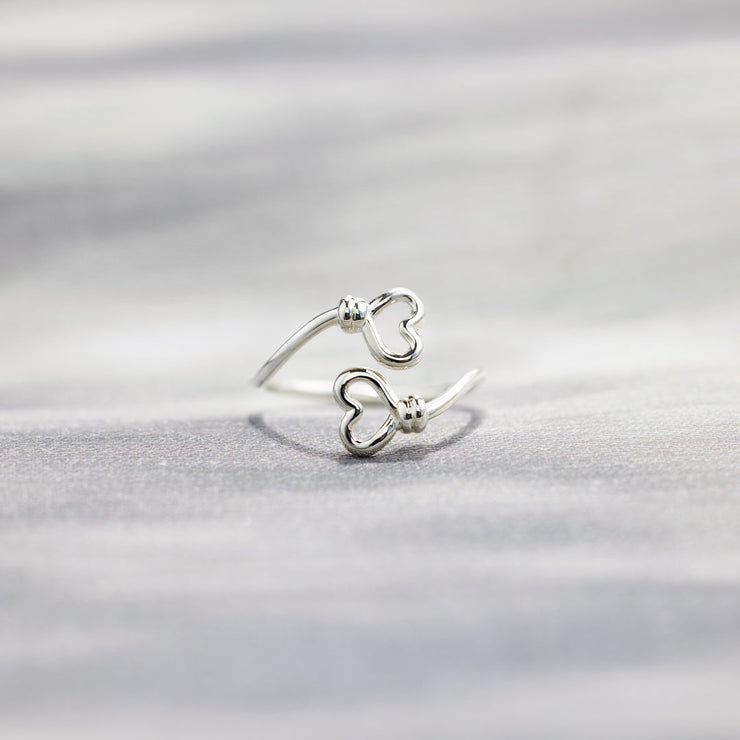 Double Heart Ring