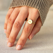 Wave Disk Ring