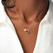 Two-Tone Interlocking Necklace