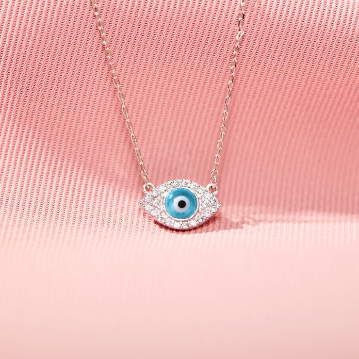 Pavé Evil Eye Necklace