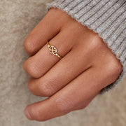 Mother And Daughter Infinity Heart Ring