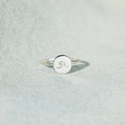 Wave Disk Ring