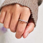 Blessing From The Start Heart Infinity Sign Ring