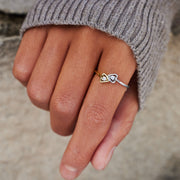 Two Hearts One Love Duo Heart Ring