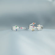 Birthstone Triangle Ring
