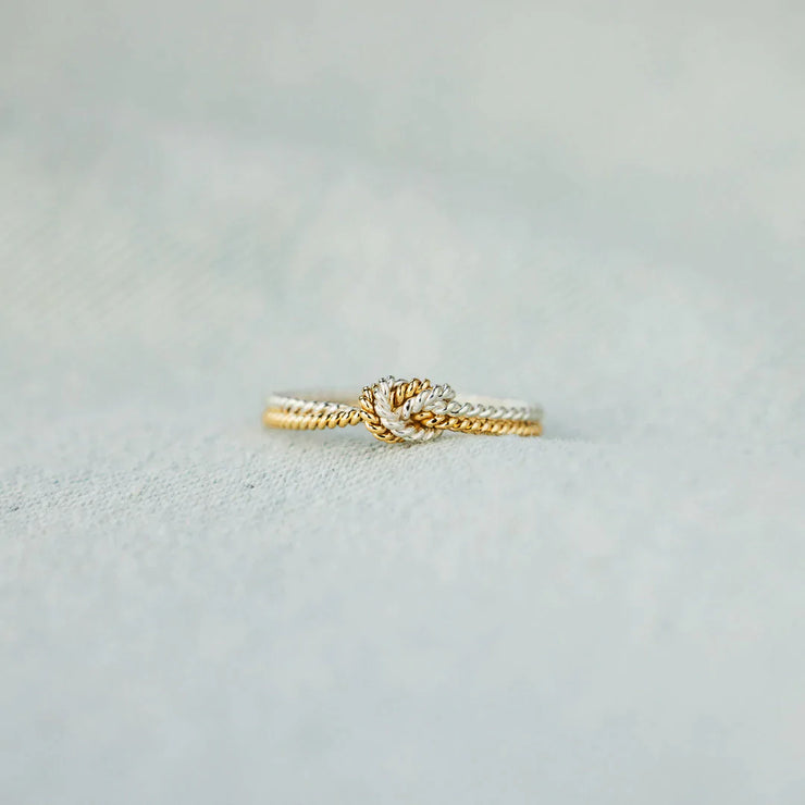 Two Strand Knot Ring