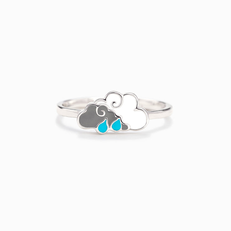 Double Cloud Ring-Every Cloud Has a Silver Lining 