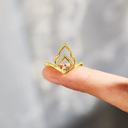 Golden Flame Ring