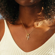 Double Cross Necklace