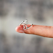 Double Heart Ring