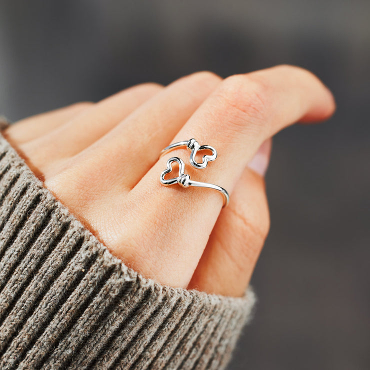 Double Heart Ring