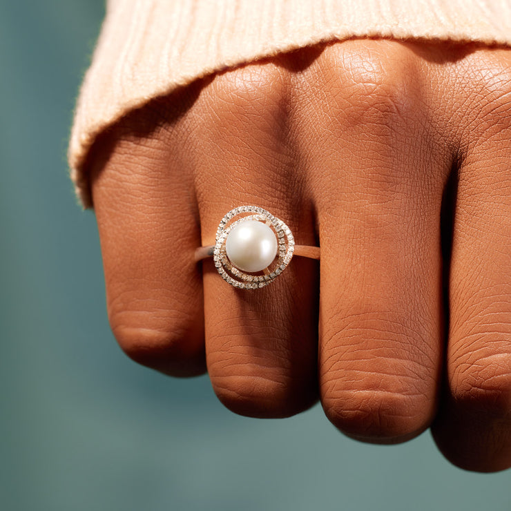 Pearl infinity Heirloom ring – Biophilia jewellery