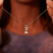 Every Second Every Minute Hourglass Necklace