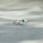 Italian Horn Evil Eye Ring