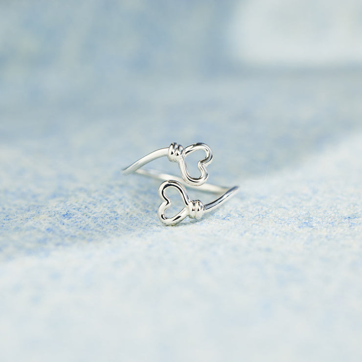 Double Heart Ring