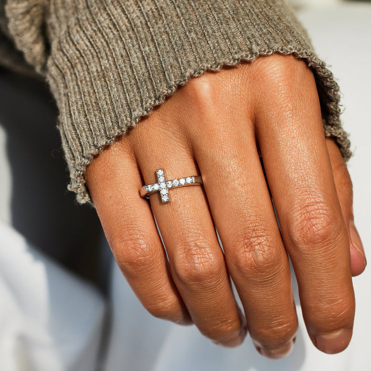 Sideways Cross Ring