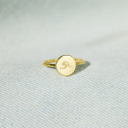 Wave Disk Ring