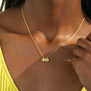 1-6 Birthstones Heart Charm Necklace