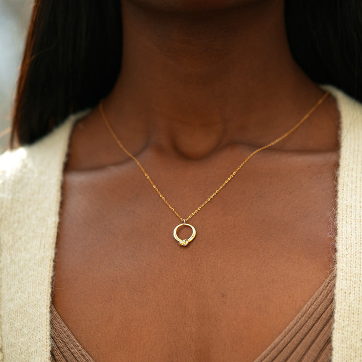 Knotted Circle Necklace