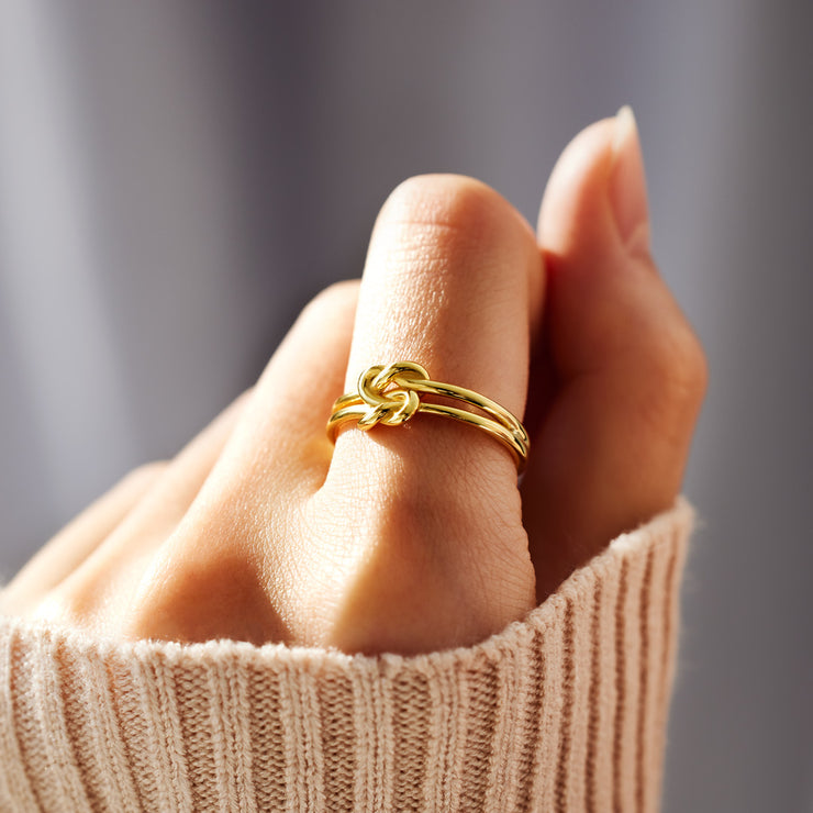 double square knot ring