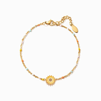 My Best Friend For A Lifetime Sunflower Bracelet