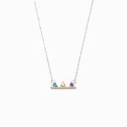 1-5 Birthstones Triangle Necklace
