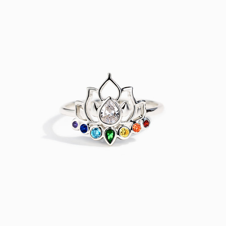 Chakra Stone&Lotus Ring