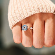 evil eye fidget ring